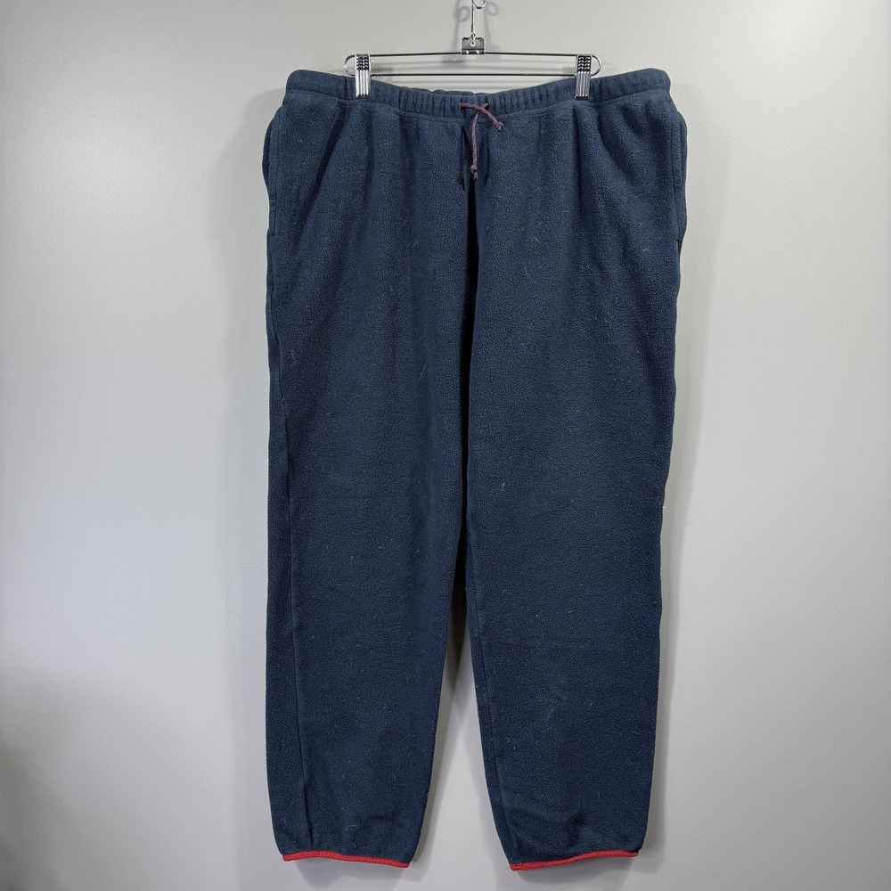 Patagonia Synchilla Sweatpants Mens Large Blue Fleece Elastic Waist Warm